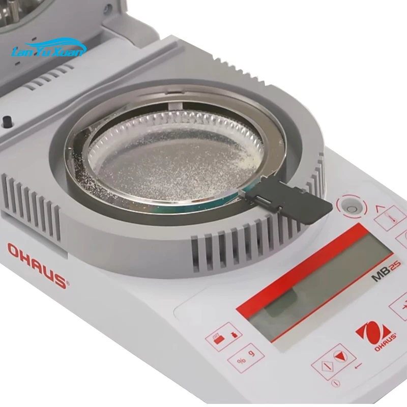 

New OHAUS MB25 Grain Halogen Moisture Analyzer 0.005g Readability 110g Capacity Meter Tester