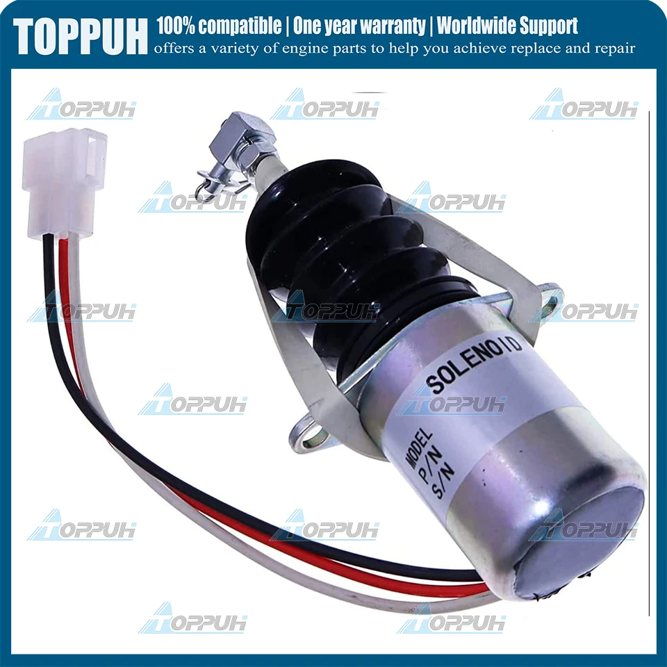 

Fuel Shut Off Solenoid 11962966801 119629-66801 For Yanmar Engine 3TNE88