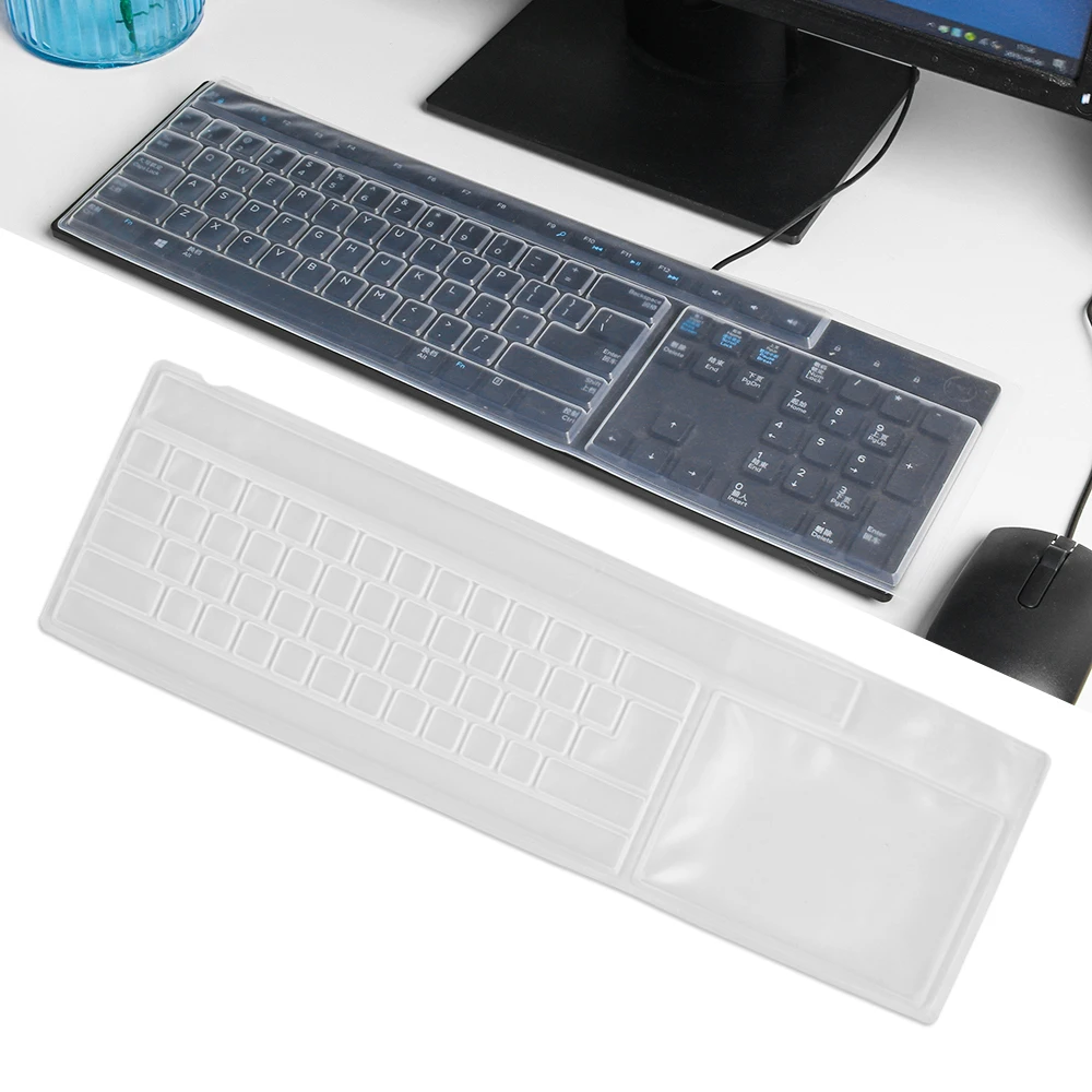

Universal Keyboard Silicone Protector Film Skin Cover Desktop PC Transparent Silica Gel Bump Concave and Convex Flat Membrane