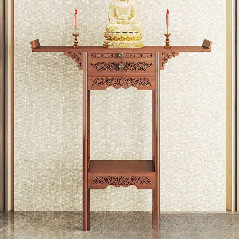 Offering table Guanyin god offering cabinet New Chinese-style household ancestral hall Light luxury display God of Wealth