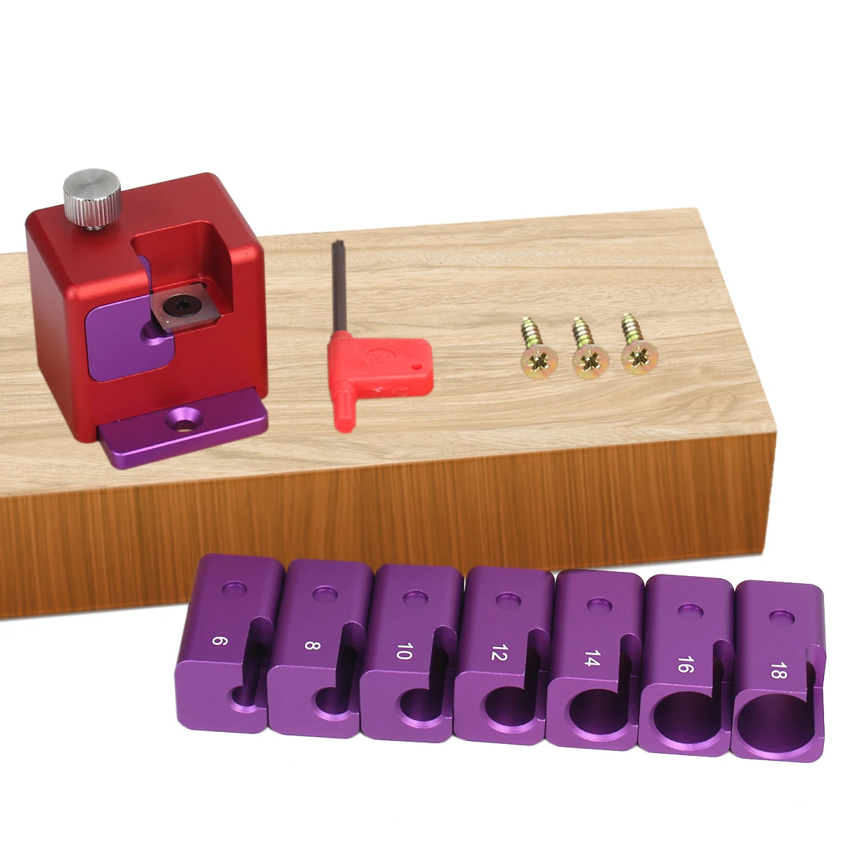 مثقاب كهربائي لطحن وتد دائري ، متري ، 5-18 ، شفرة كربيد خشبي ، أداة عمل مساعدة ، 1 السينمائي