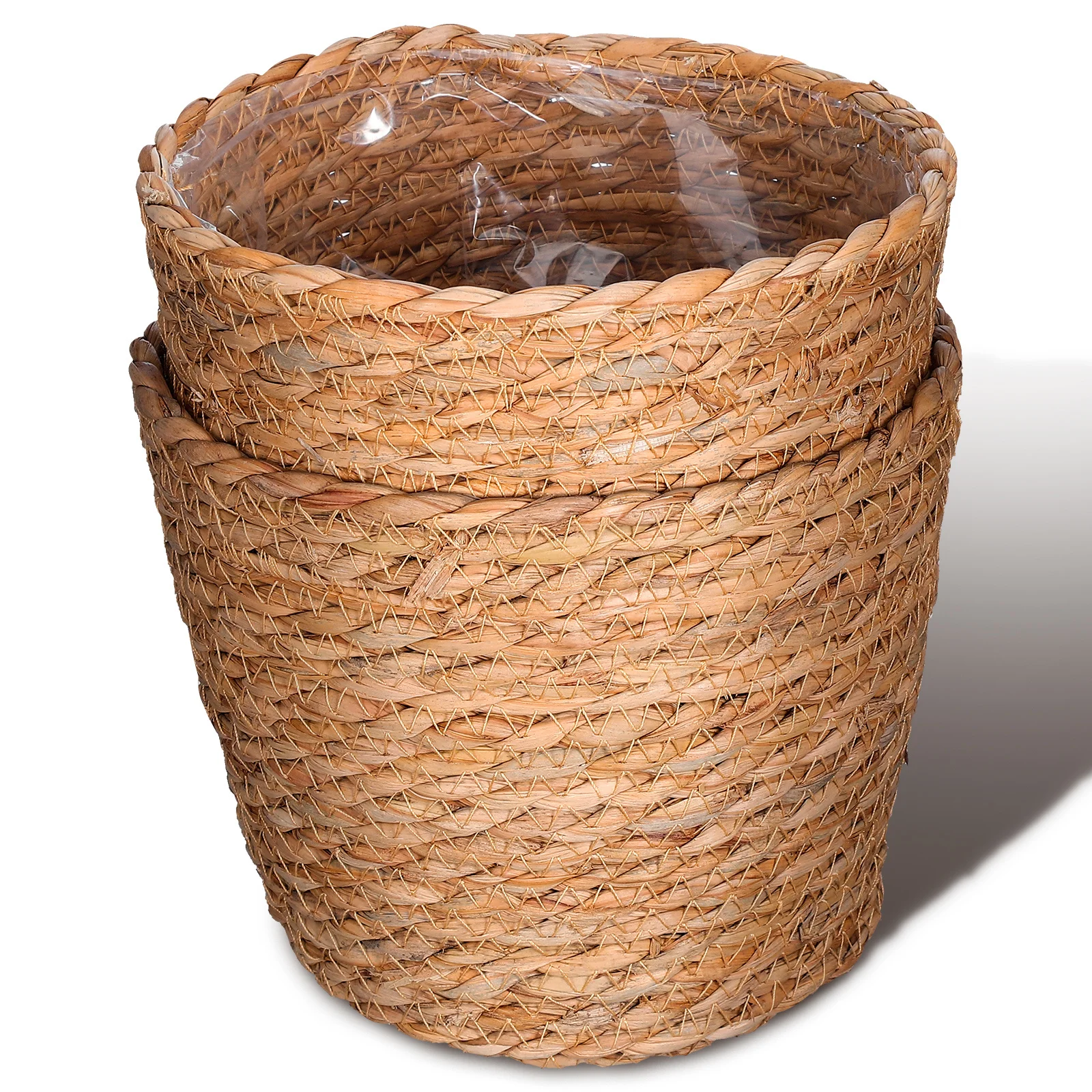 

2Pcs Decorative Woven Planter Basket Fine Craftsmanship Flower Gathering Basket for Home Hotel Flower Shop Woven Baskets