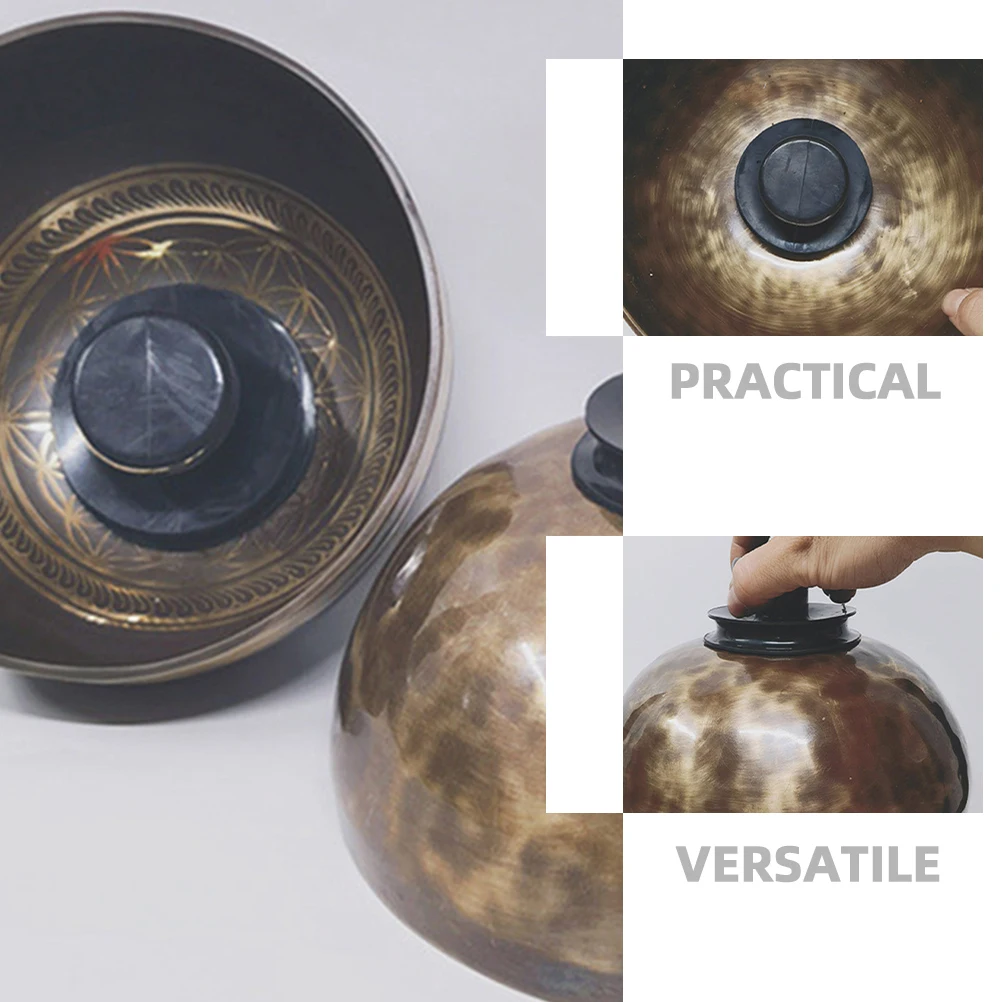 

2pcs 60mm Singing Bowl Suction Cup Handle Sound Replacement Accessory Rubber Device Meditation Practice Fixation