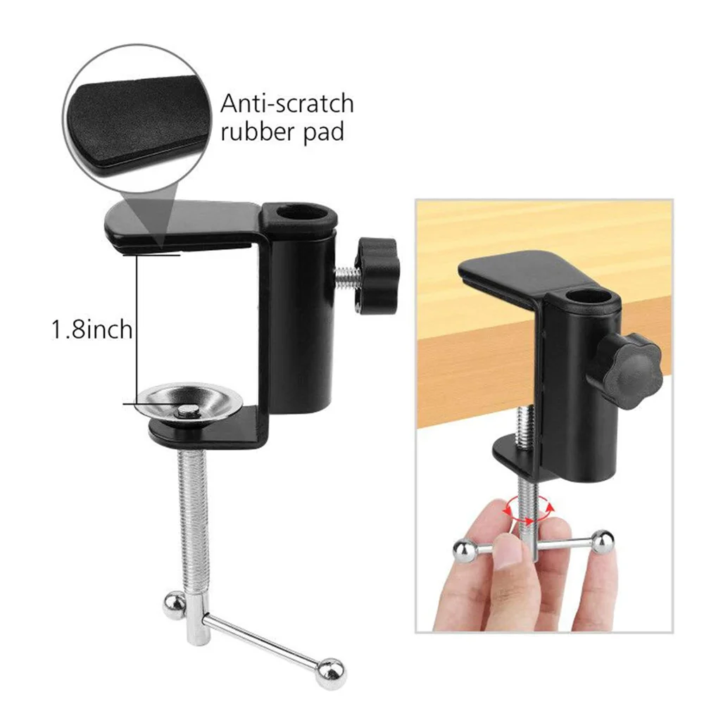 New Phone Camera Arm Tripod Table Stand Photography Adjustable with Phone Holder for Led Ring Light Overhead DSLR Camera Webcam