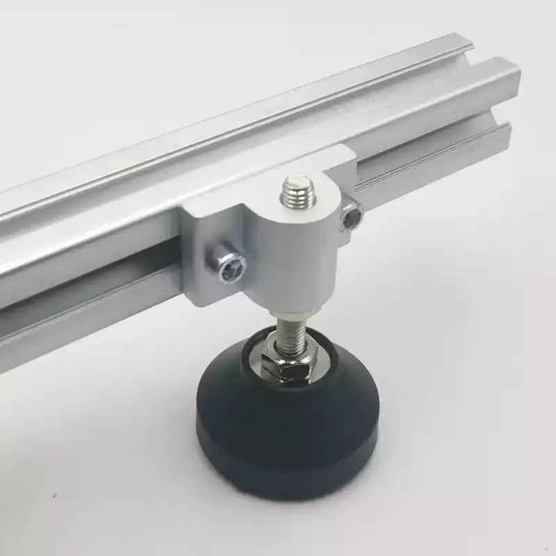 Caster Foot Cup Aluminum Profile 2020 3030 4040 4545 Universal Wheel Fixing Piece Hoof Connector Connection Block Leveling Foot