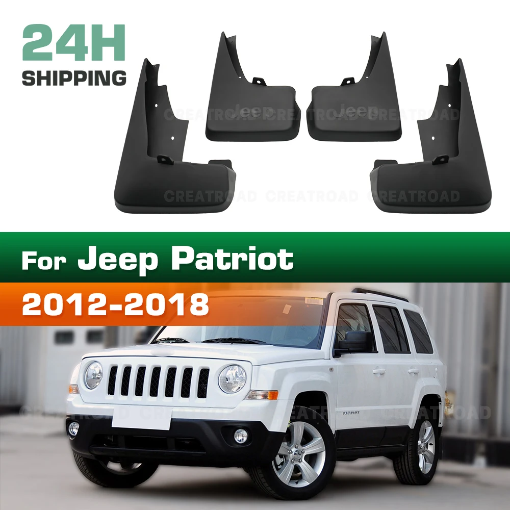 

Greatroad Mudflaps For Jeep Patriot 2012-2018 2013 2014 2015 2016 2017 Splash Guards Mudguards Mud Flaps Fender Car Accessories