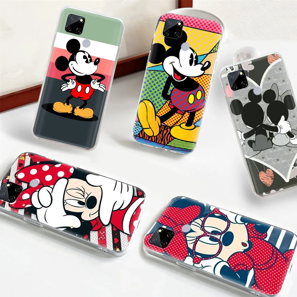 Mickey Mouse Transparent Phone Case for LG V60 THINQ5 G8 G8x ThinQ K9 VELVET Stylo 6 V40 V50 K30 K42 K62 Q61 Q60 Q61 Q52