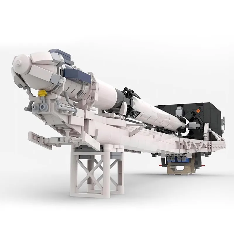 

MOC Building Block with Launch Tower Falcon 9 Launch Vehicle Space Model Puzzle Collection Bricks Kids Toys