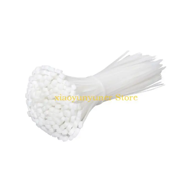 P9JB 100Pcs Nylon Tie Wrap Cable Tie Pack for Computer Cord Home Projects Garden Wire Management Cable
