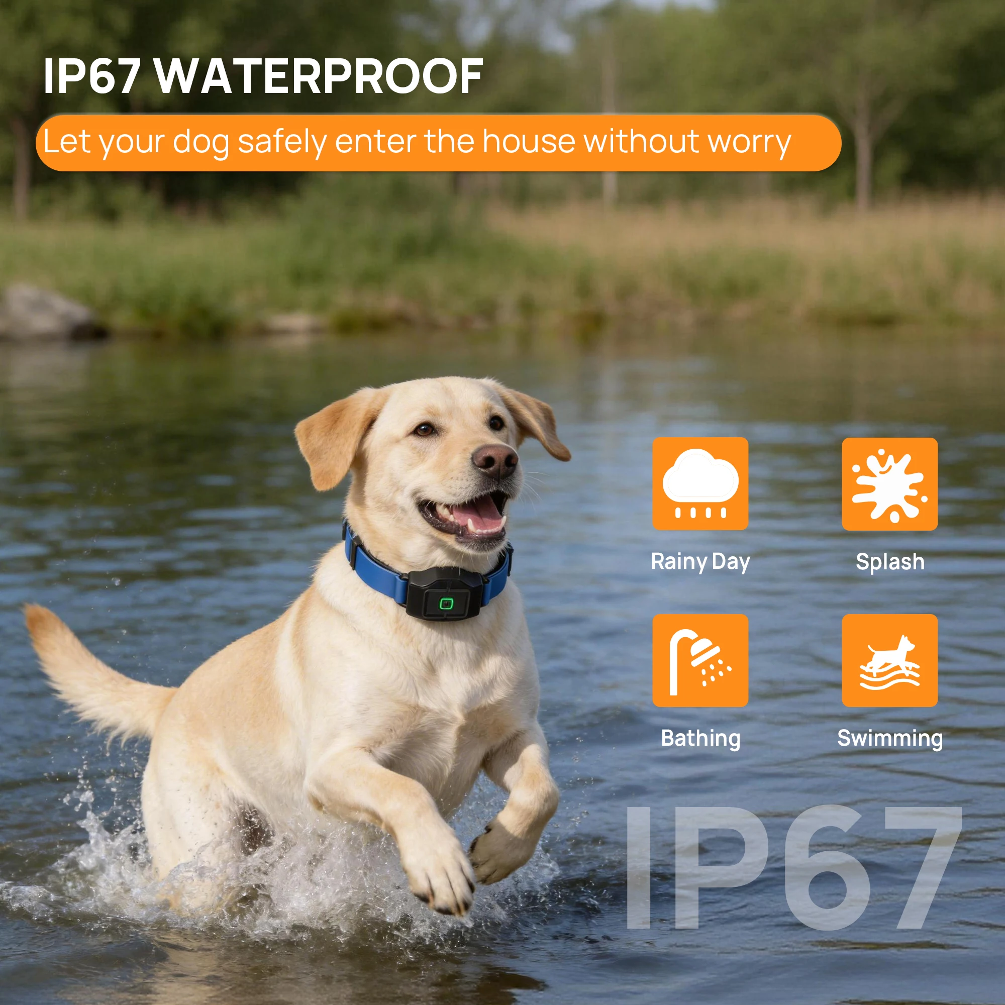 Pawsera Free App Wireless GPS Dog Fence with App-Controlled Boundaries Remote Training Collar GPS Pet Dog Fence System view 5