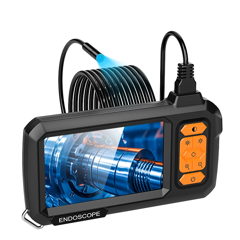 2-100m Split Design Endoscope 1080P Camera with 4.3'' IPS Screen Waterproof Borescope Camera 8mm Inspect Pipeline Sewer Engine