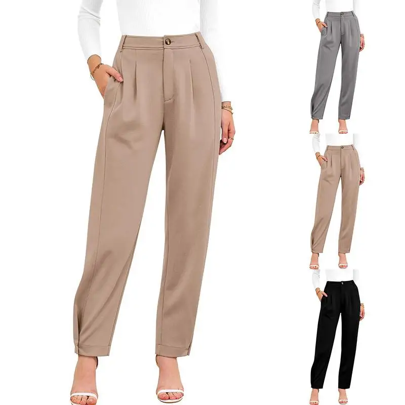 

Women's High Waist Suit Trousers for Work Attire Long Pants Faionable And Sli Profional Clothing Women's Faion