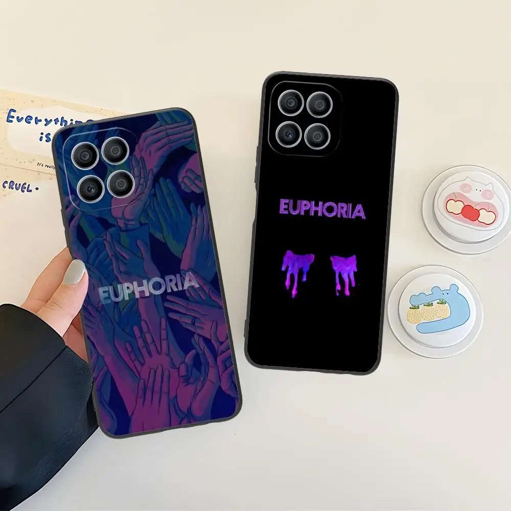 Coque de téléphone Fashion Euphoria pour Honor 90 80 70 60 50 30 20 10 9 8 7 Pro S SE Lite 5G, housse antichoc en TPU souple