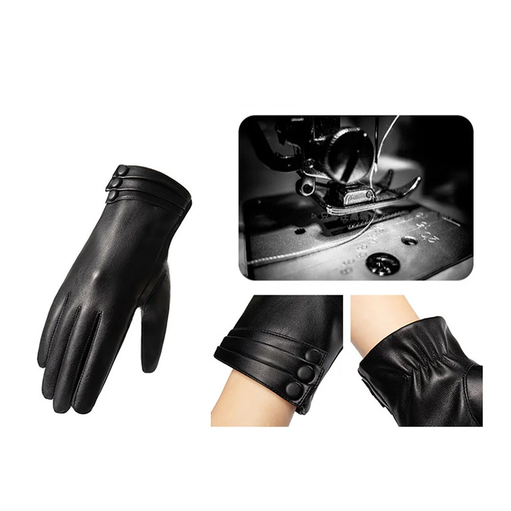 

Pair of Screen Gloves Thickened Windproof Wear Resistant Winter Cold Protection Gloves for Outdoor Riding Bike