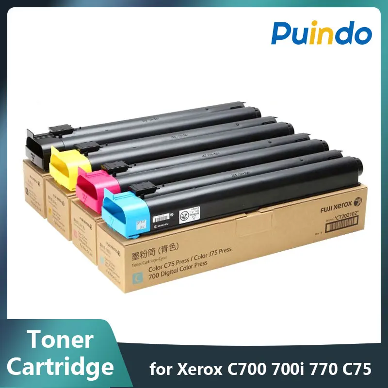 

CT202101 CT202102 CT202103 CT202104 Original Toner Cartridge for Fuji Xerox C700 700i 770 C75 J75 5151 7171 Asia version