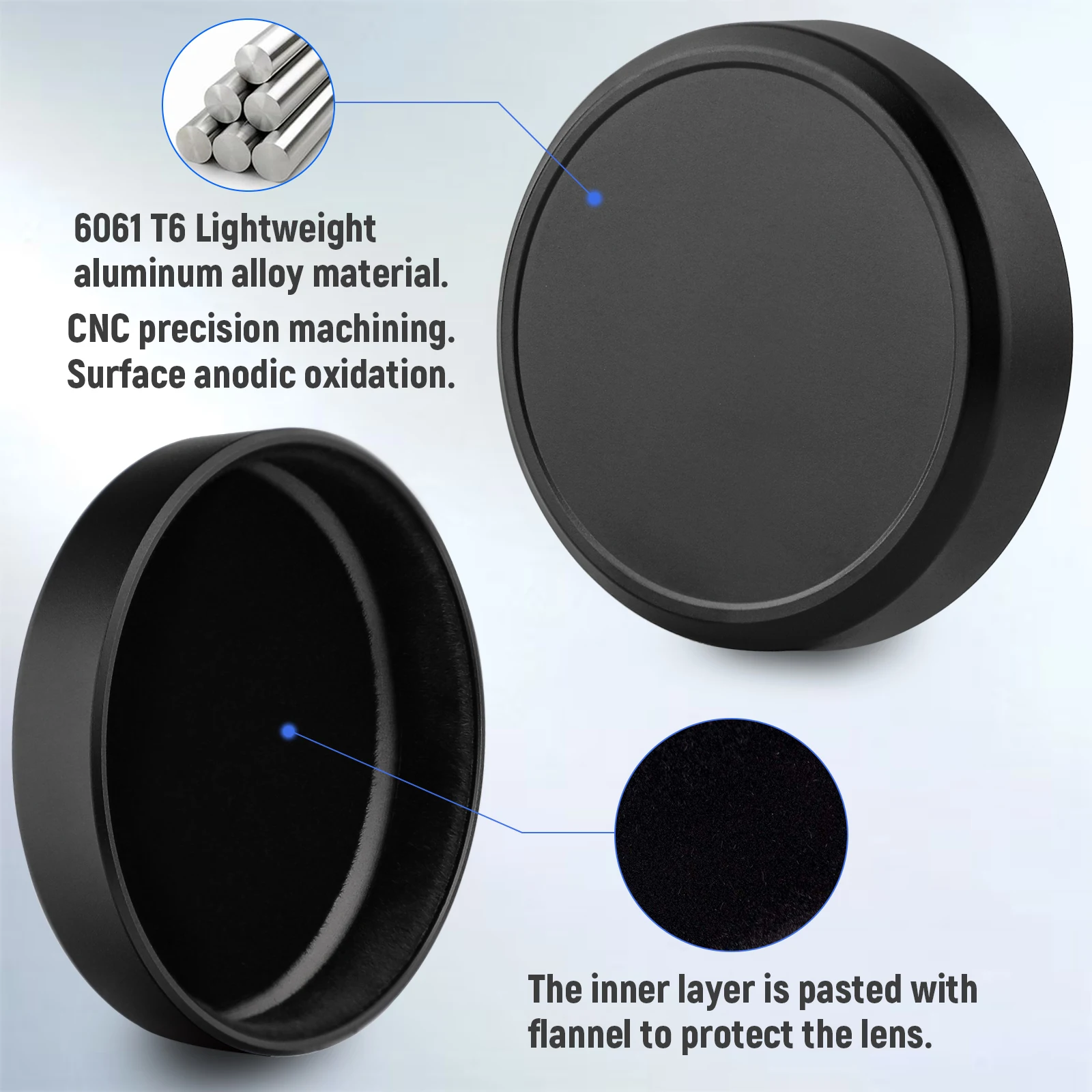 Haoge Cap-X54Bโลหะเลนส์สำหรับFujifilm Fuji X100Vกล้องSilverใช้งานร่วมกับHaoge LH-X54Bเลนส์