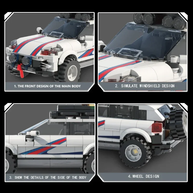 

Off-Road Vehicle MOC Building Blocks Assembly Racing Car Collection Display Boys Educational DIY Toys Model Bricks Holiday Gifts