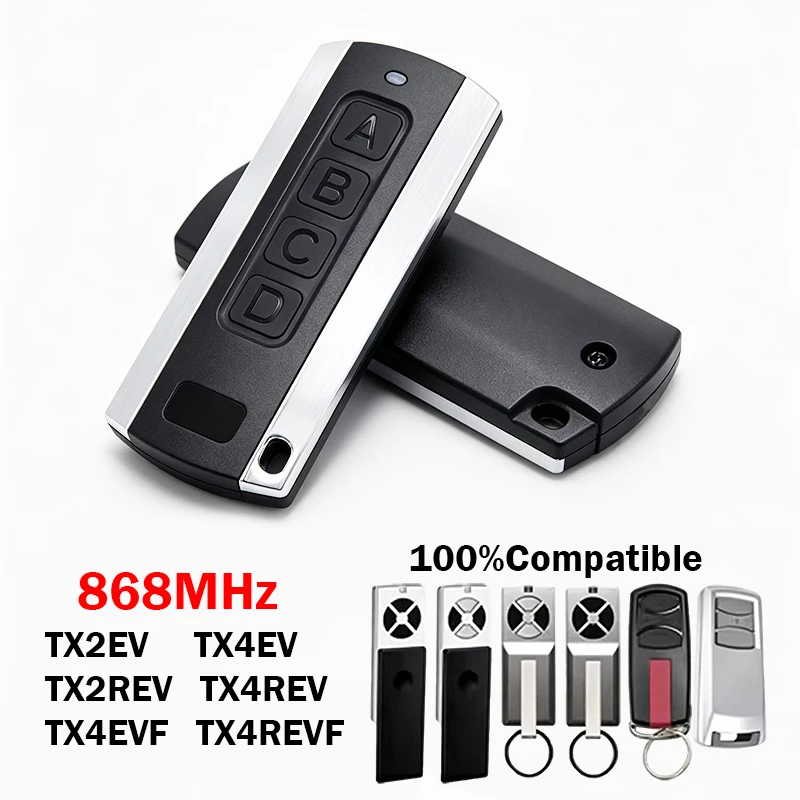 For LiftMaster TX2EV TX4EV TX4EVF TX2REV TX4REV TX4REVF TX4REV-F Garage Door Remote Control 868MHz Gate Opener Transmitter