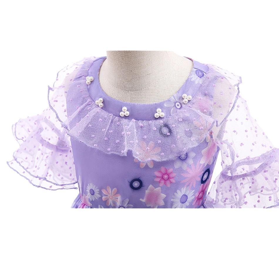 فستان ديزني إنكانتو إيزابيلا للفتيات فستان كرنفال الهالوين التأثيري ملابس حفلات عيد الميلاد #6