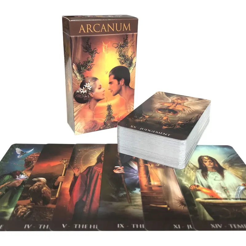 78 การ์ด ไพ่ทาโรต์ Arcanum การ์ดเกมความบันเทิง Oracle Leisure การ์ด การสังสรรค์ในครอบครัว ไพ่ทาโรต์ เกมกระดาน ไพ่ทาโรต์ PDF Guide