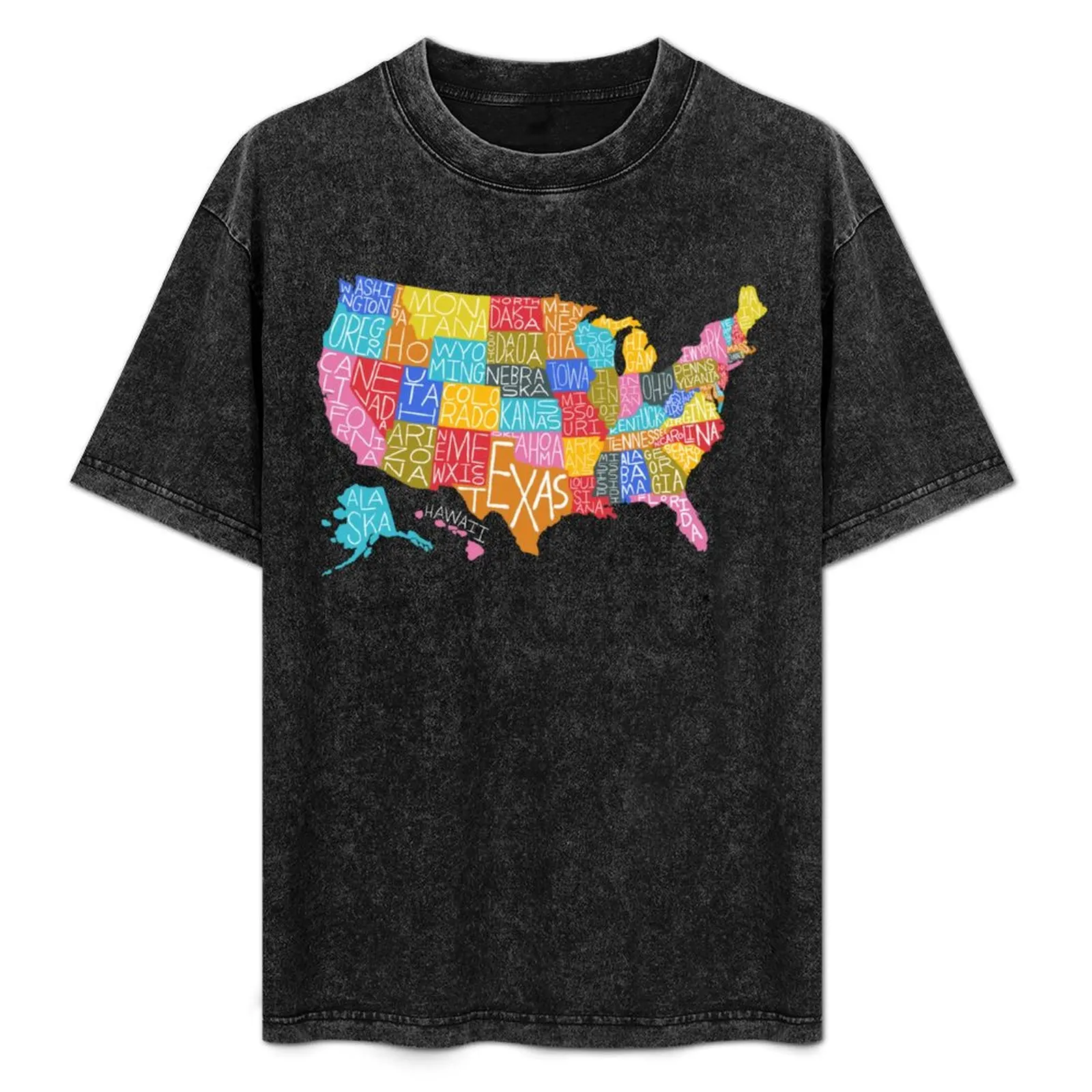 

United States Map T-Shirt Holiday All Match T-Shirt