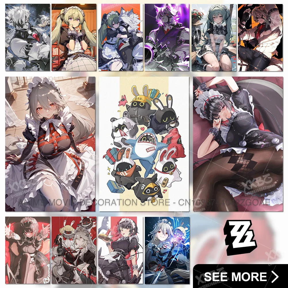 

Zenless Zone Zero Poster Nekomiya Mana Canvas Picture No Frame Game Painting Ellen Joe Home Decor Corin Wickes Anime Wall Art