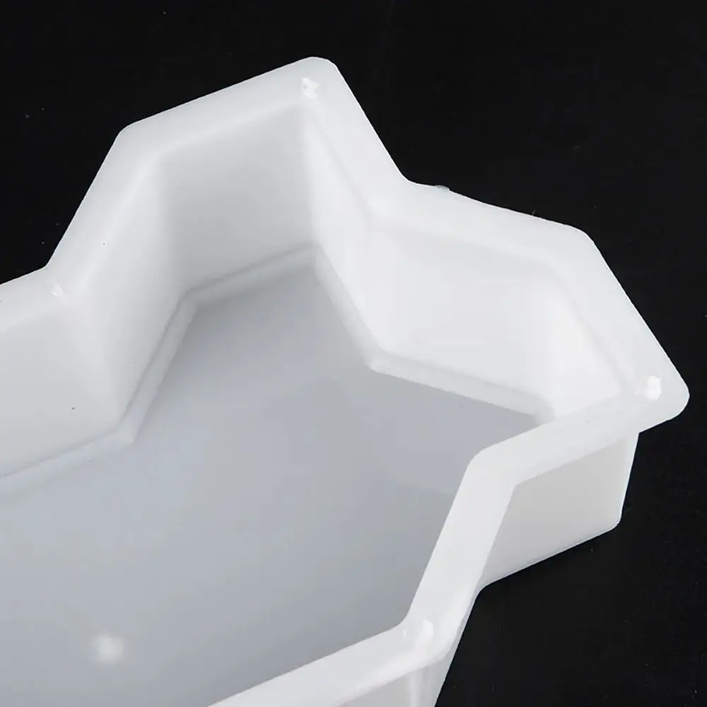 1Pcs Durable Waves Shaped Paving Brick Mould Reusable DIY Concrete Path Maker Mold Plastic Walk Maker For Lawn Patio Yard Garden
