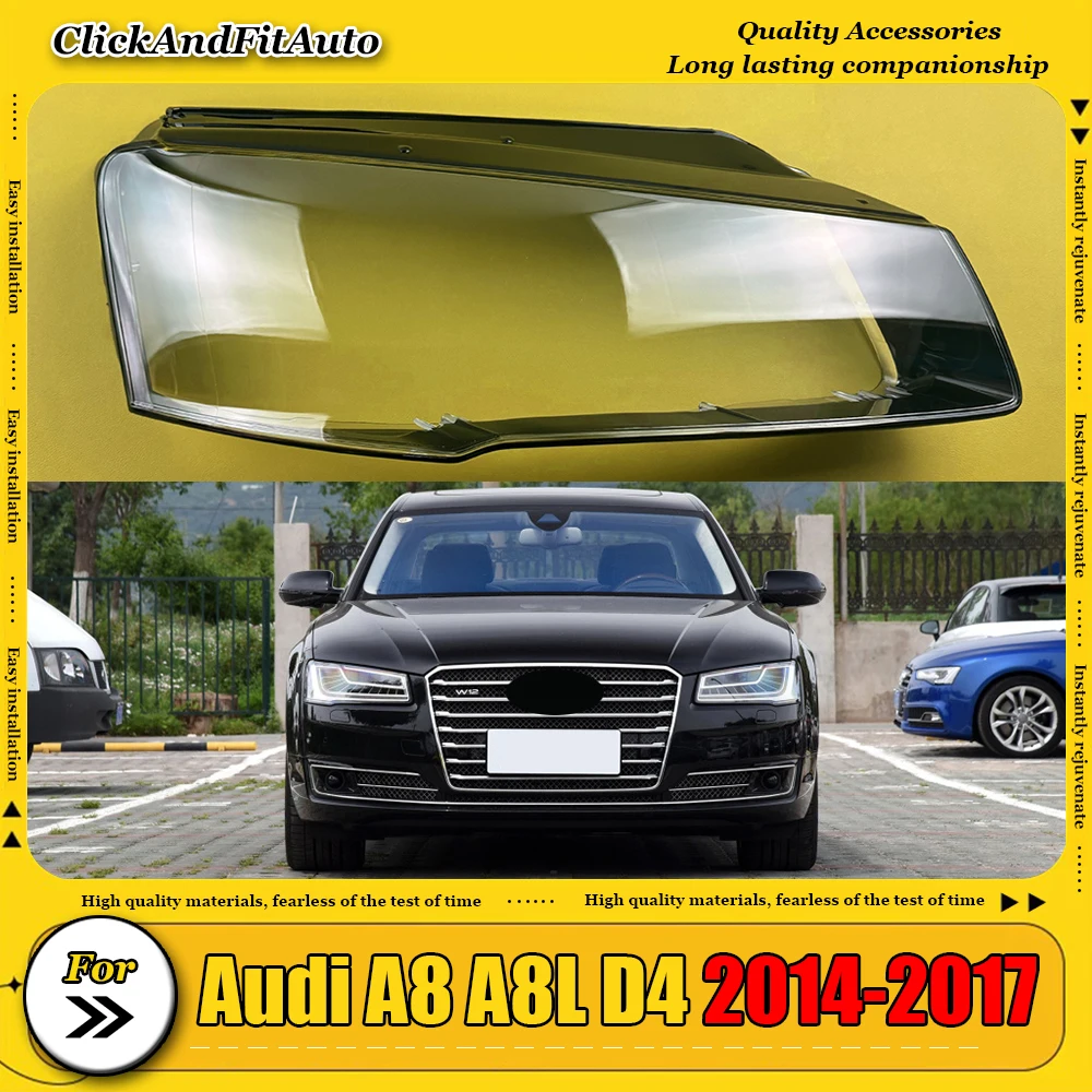 

For Audi A8 A8L D4 2014-2017 Headlamp Cover Lampshade Lamp Shade Headlight Shell Lens Plexiglass Auto Replacement Parts