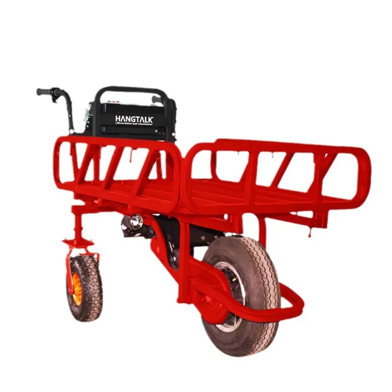 

Electric truck, material transfer trolley, stainless steel three-wheel garden outdoor