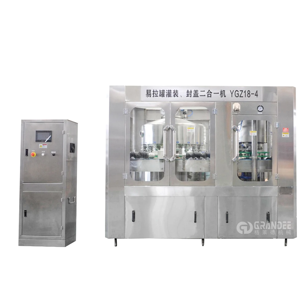 Aluminum can carbonated beverage soft sparkling energy drinks beer filling sealing machine canning production line