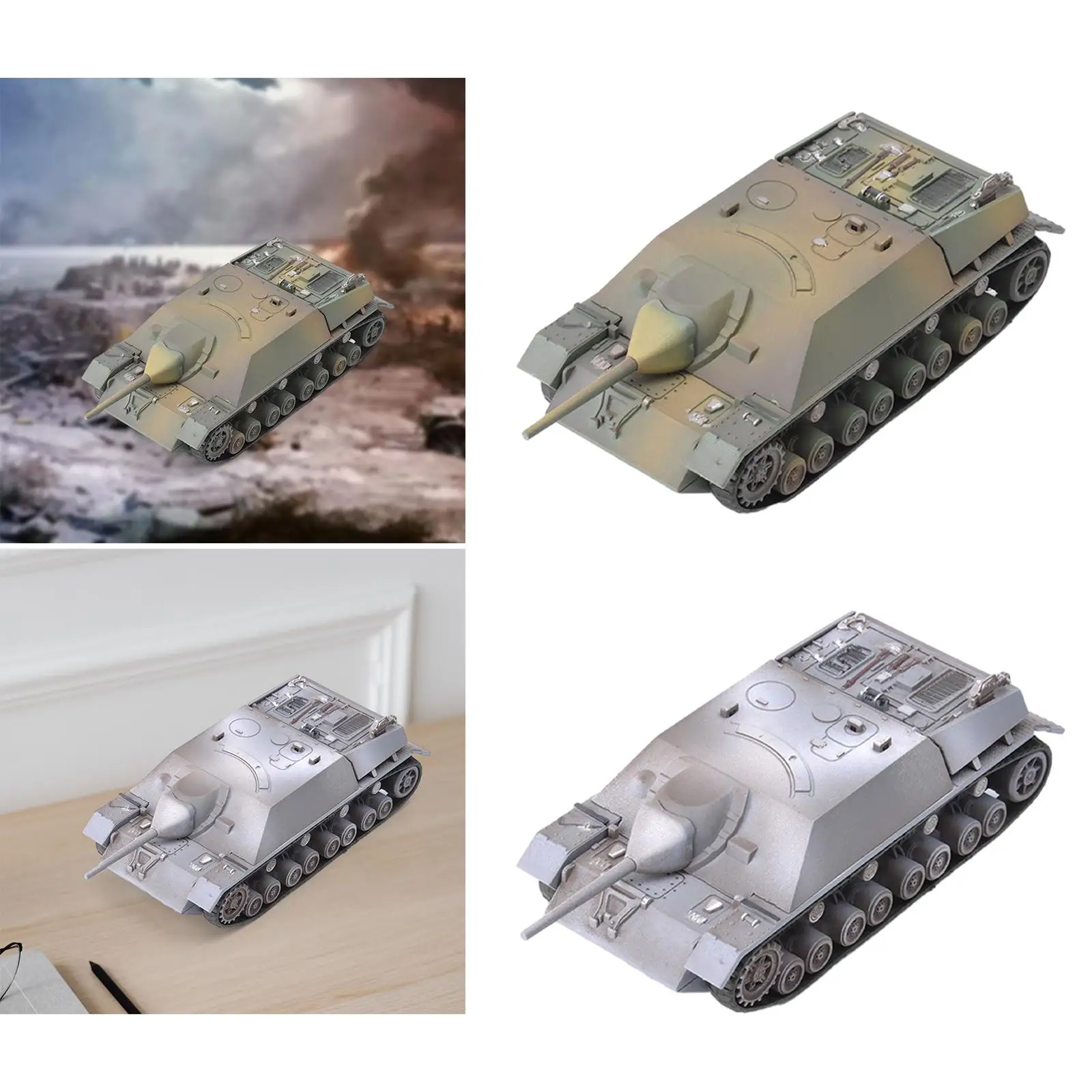 1:72 Scale Tank ชุดรถถังของเล่นคอลเลกชัน Miniature Tank Building ชุดสําหรับเด็ก