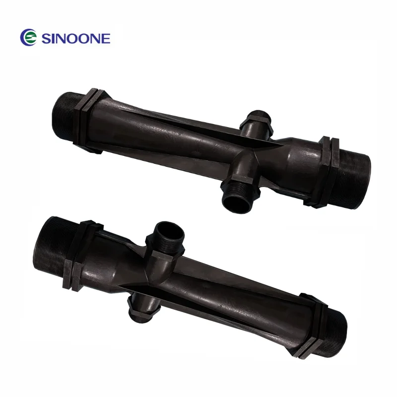 

SINOONE 4 Inch PVDF Plastic Venturi Injector Ozone Water Mixer Gas-Liquid Mixing Jet Pump for Water Treatment Ozone Generator