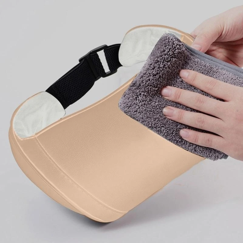 Seat Headrest Travel Rest Neck Pillow For Tesla Model 3/Y/X/S PU Leather Neck Pillow Memory Foam Pillows Car Accessories view 3