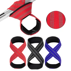 Figure 8 Weight Lifting Straps DeadLift Wrist Strap for Pull-ups Horizontal Bar Powerlifting Weightlifting Fitness Bodybuilding