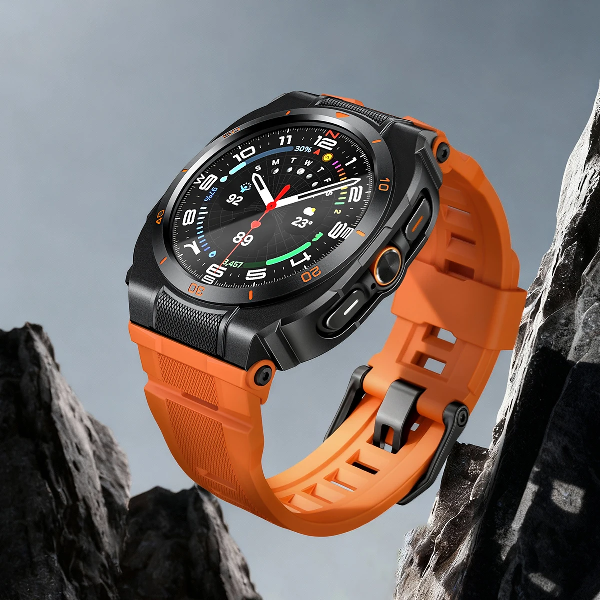 

Спортивный силиконовый ремешок + металлический корпус для Samsung Galaxy Watch Ultra 2025 47 мм, браслет Correa для Galaxy Watch 7 Ultra 2, аксессуары