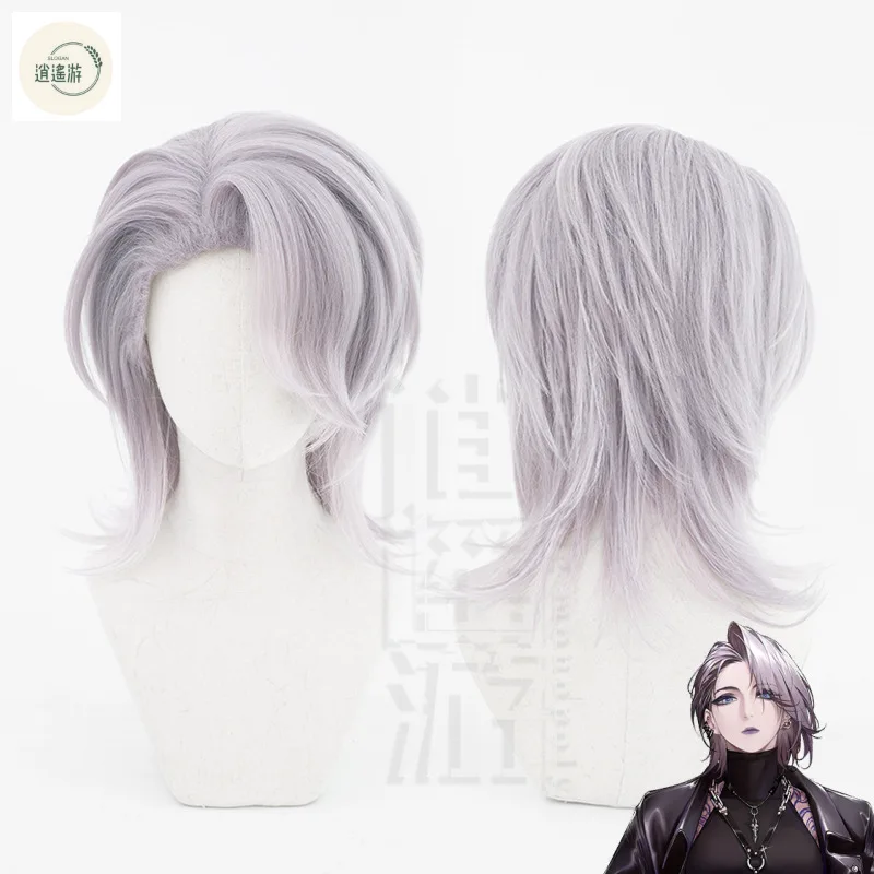 Path to Nowhere Zoya Cosplay Wig 40cm Light Purple Heat-resistant Synthetic Hair Halloween Party Cosplay Anime Wigs+free Wig Cap