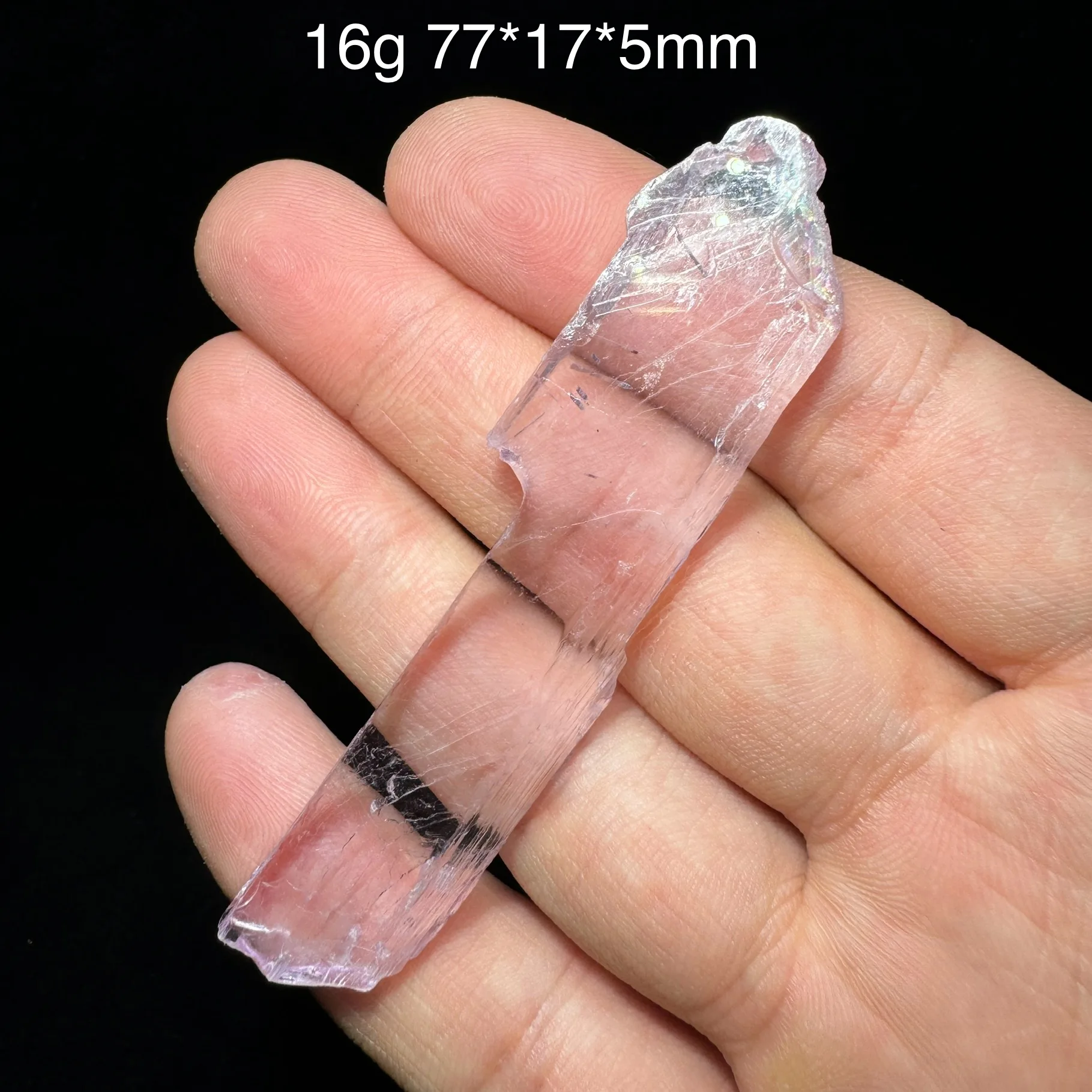 16g Natural Kunzite Lavender Purple Spodumene Mineral Specimen Healing Quartz Desk Decor From Afghanistan