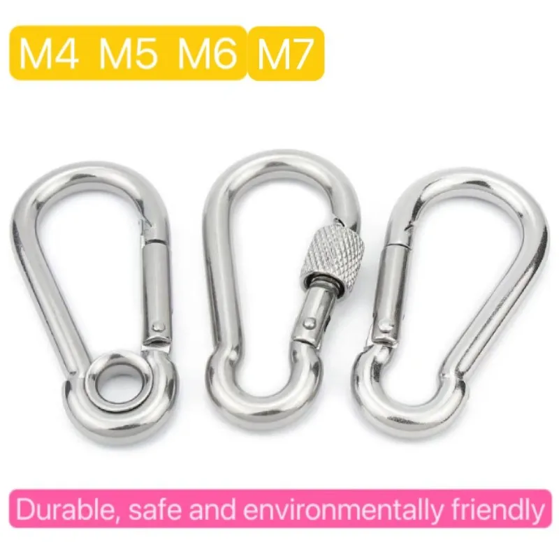 

Multifunctional 304 Stainless Steel Climbing Buckle, Suitable for Outdoor Camping Survival Swing set Hammock Hiking Ride