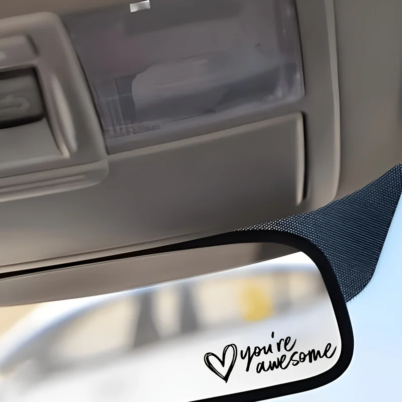 Car Mirror Motorcycle Laptop Cup Glass Window Positive Gif 3PCS You Are Awesome Sticker Waterproof Cute Quote Vinyl Decal for