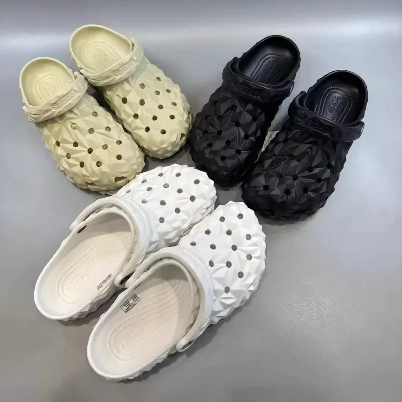 2025  Durian couple hole shoes big men summer classic outdoor wear beach toe breathable women's slippers anti slip