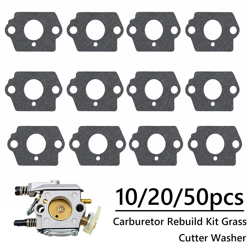 10-50Pcs Carburetor Intake Gasket Set for STIHL Craftsman Poulan Echo for Zama Walbro Trimmer Brush Cutter Repair Parts