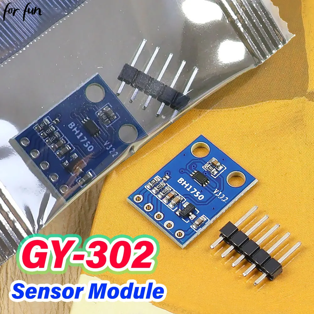 For-Fun 1/5/10PCS GY-302 BH1750FVI Digital Light Intensity Illumination Sensor Module BH1750 Chip Integrated Module for Arduino