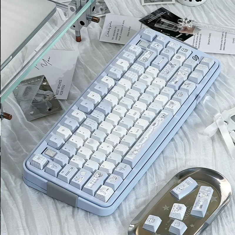 

131 клавиша Cherry Profile Water Color Angel, набор термосублимационных колпачков PBT для механической клавиатуры MX Switch для периферийных устройств