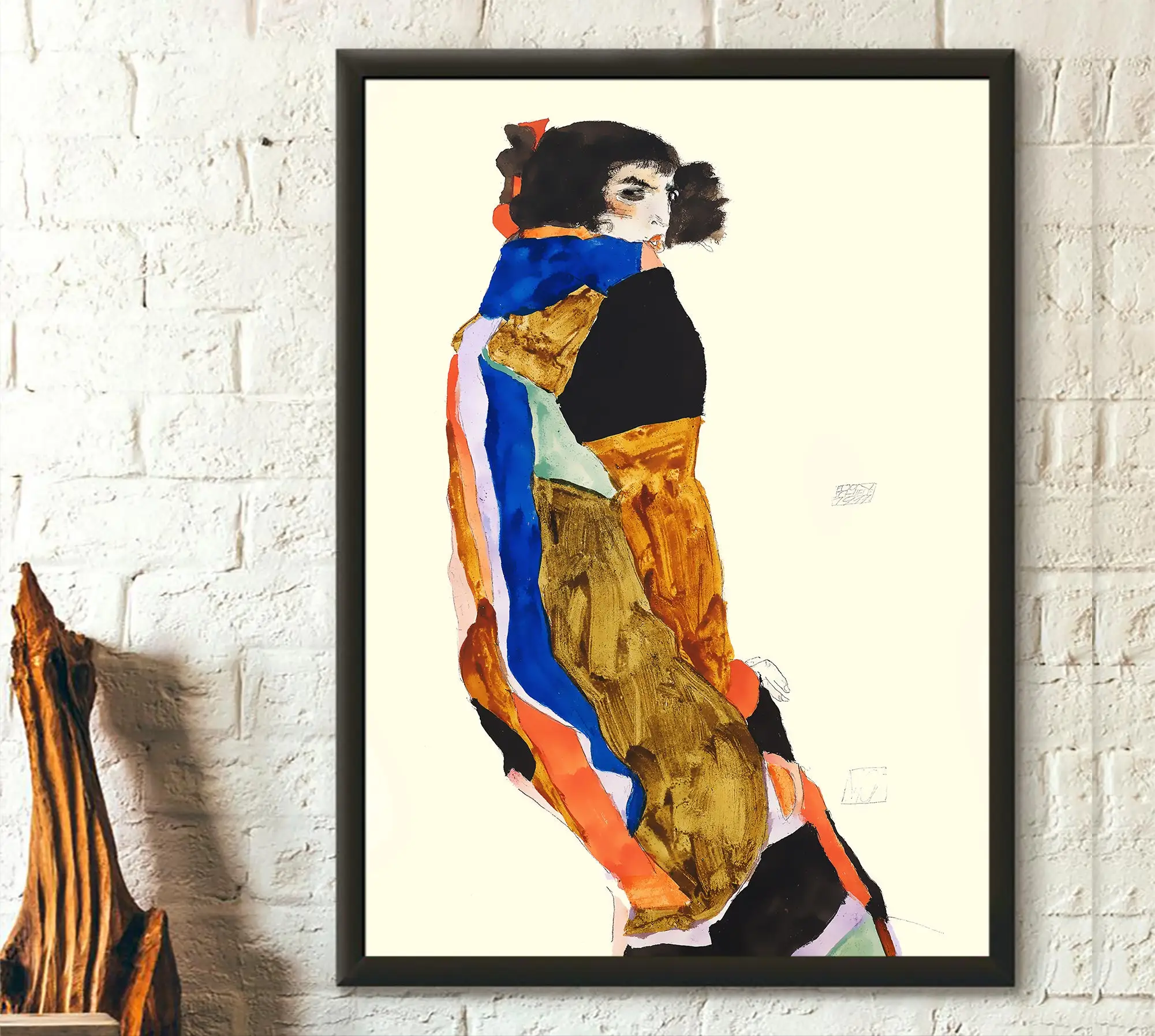 1pc Canvas Poster,Print Wall Art Egon Schiele Print  Schiele Art Print Schiele Poster Art Reproduction Woman Portrait Wall Art