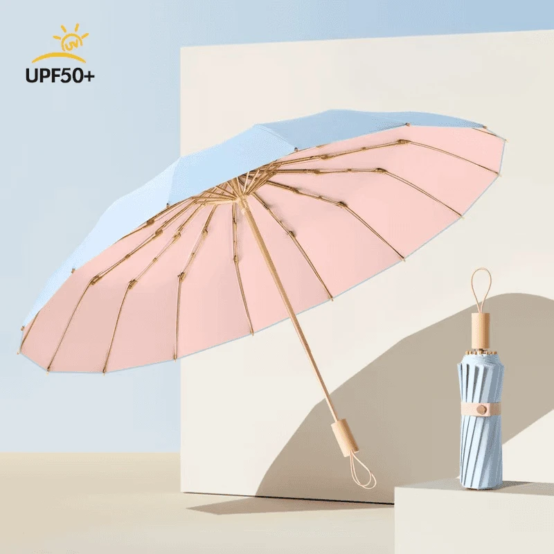 large-16-rib-folding-umbrella-upf-50-uv-waterproof-protection-handmade-solid-wood-handle-for-women-outdoor-travel-fashion