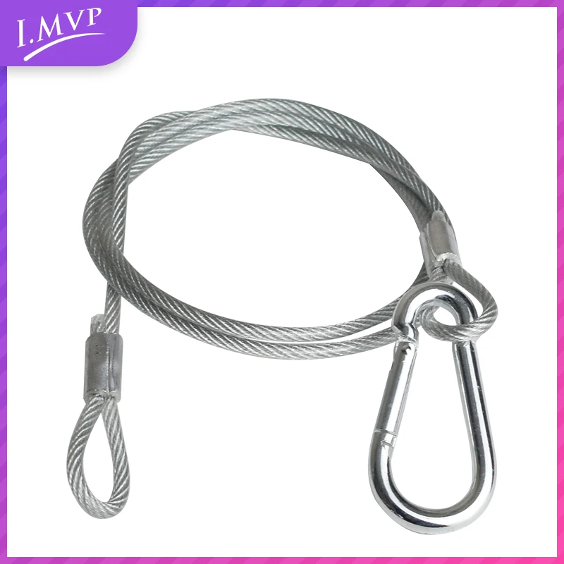 Professional High Quality Stainless Steel Safety Rope 3mm for Preventing Loss Hanging Stage Lights Lanyard 100pcs