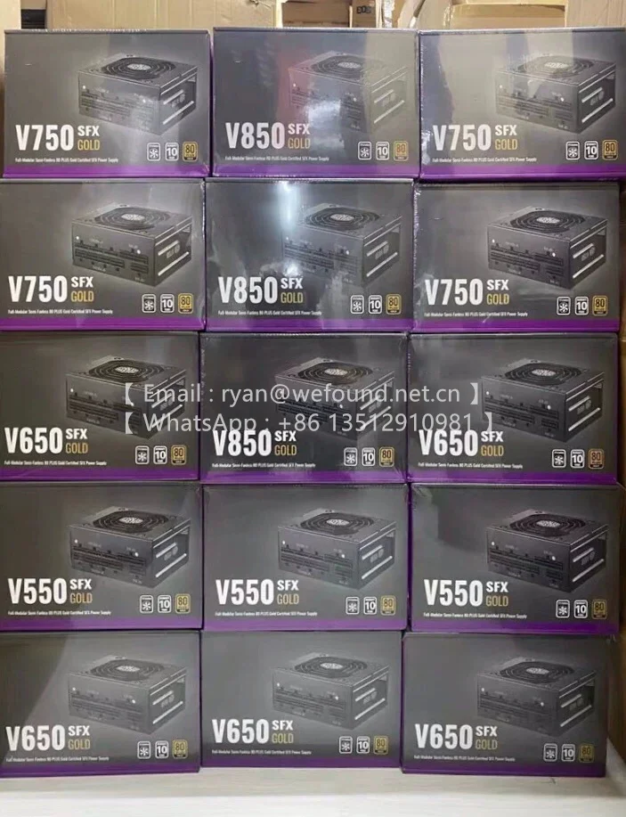 SFX550 SFX650 SFX750 SFX850 สําหรับ CoolerMaster V SFX Gold แหล่งจ่ายไฟโมดูลาร์เต็มรูปแบบ