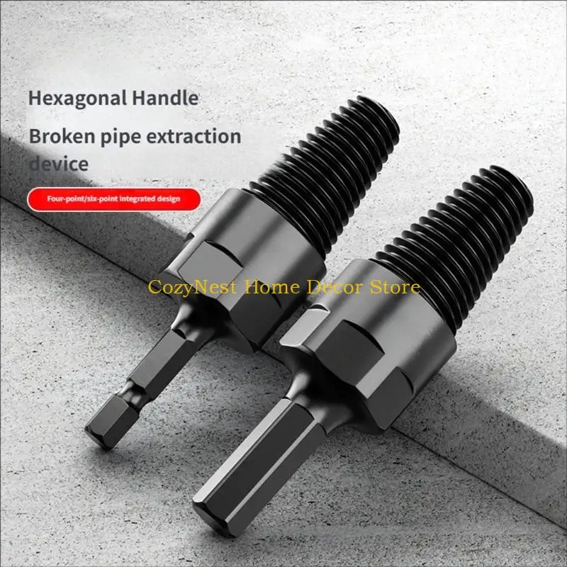 92MF High Carbon Steel Broken Screw Extractor Hexagonal Shank Screw Removers