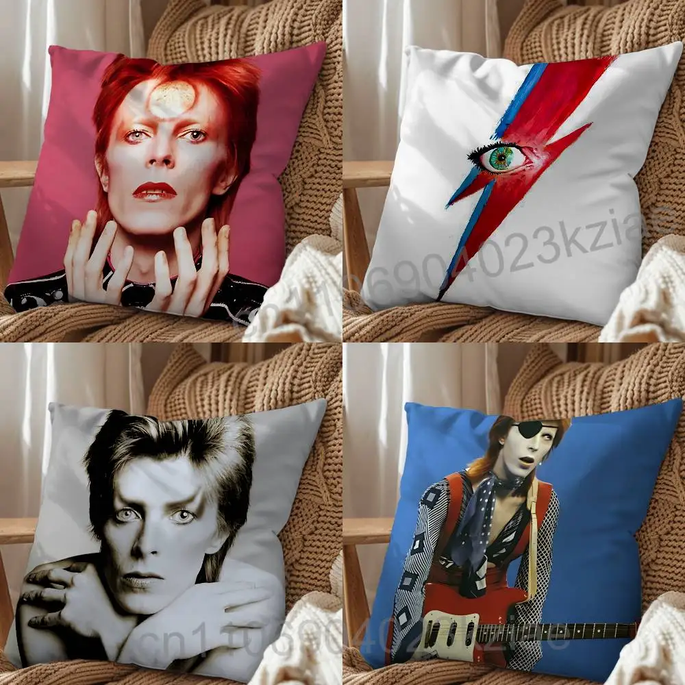 Major Tom Space Oddity David Bowies Pillow Case Anti-dustmite Pillowcase Invisible zipper silky short plush Sofa cushion cover