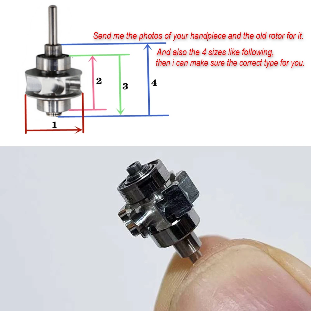 Dental Handpiece Cartridge Rotor Grade-A Ceramic Bearing High-speed Air Turbine Spare Parts PANA-MAX Ti-Max Standard Torque Head